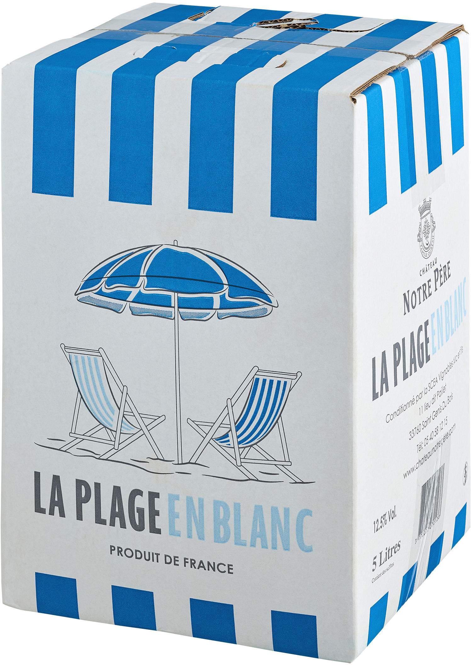 Château Notre Père « La Plage en Blanc » BIB 5 L